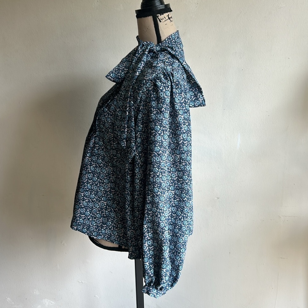 1. State Cloud Dancer Folklore Blue Blouse Size Small NWT - Picture 5 of 12